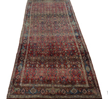 Load image into Gallery viewer, Handmade Antique, Vintage oriental Persian Hamedan rug - 289 X 103 cm
