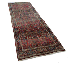 Load image into Gallery viewer, Handmade Antique, Vintage oriental Persian Hamedan rug - 289 X 103 cm
