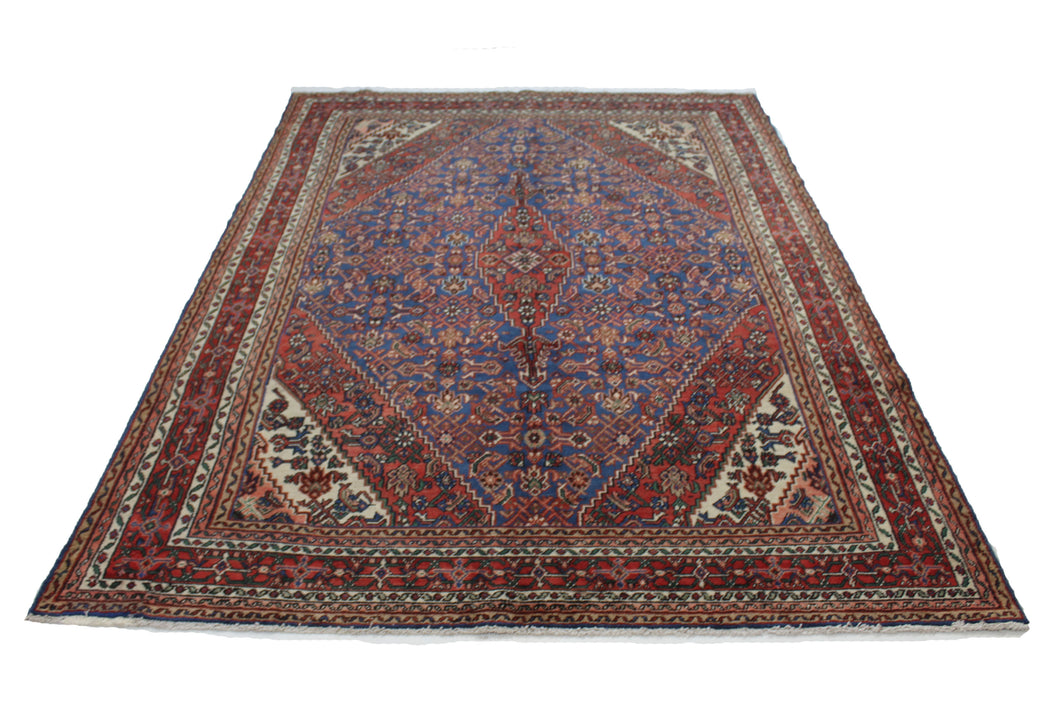 Handmade Antique, Vintage oriental Persian Hamedan rug - 318 X 210 cm