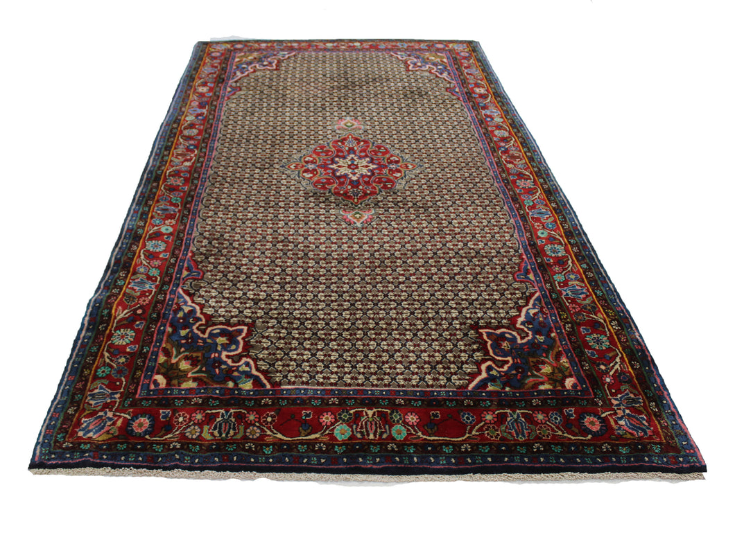 Handmade Antique, Vintage oriental Persian Songol rug - 305 X 154 cm