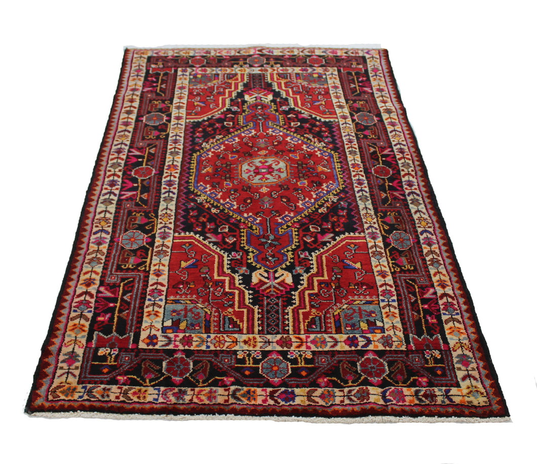 Handmade Antique, Vintage oriental Persian Mosel rug - 206 X 115 cm