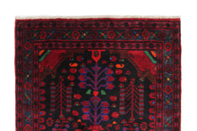 Load image into Gallery viewer, Handmade Antique, Vintage oriental Persian Hamedan rug - 223 X 120 cm
