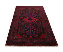 Load image into Gallery viewer, Handmade Antique, Vintage oriental Persian Hamedan rug - 223 X 120 cm
