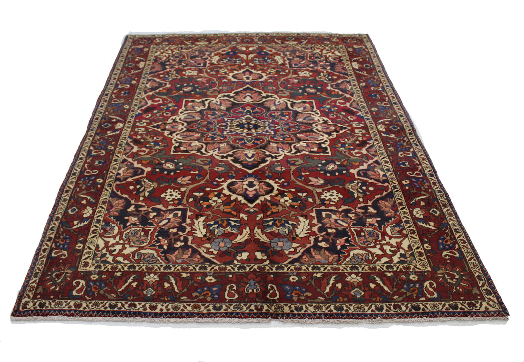 Handmade Antique, Vintage oriental Persian Bakhtiar rug - 310 X 213 cm