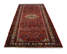 Load image into Gallery viewer, Handmade Antique, Vintage oriental Persian Hosinabad rug - 300 X 120 cm
