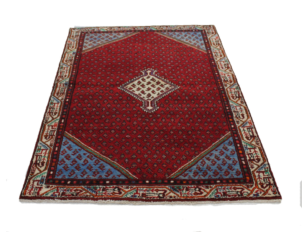 Handmade Antique, Vintage oriental Persian Arak rug - 200 X 125 cm