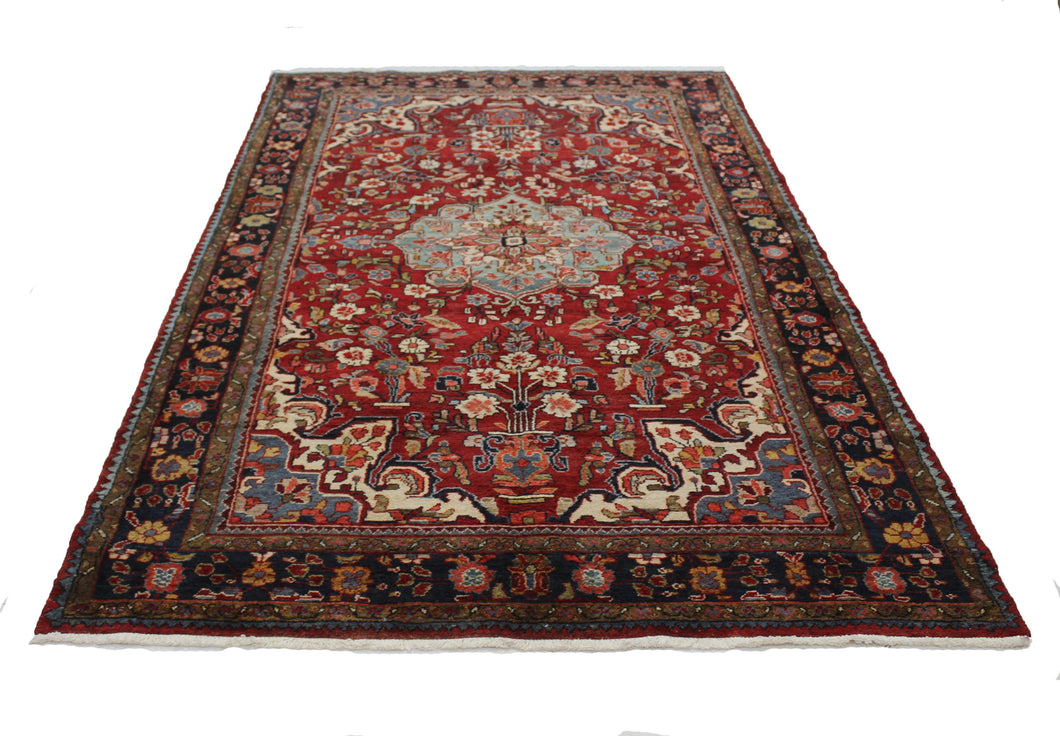 Handmade Antique, Vintage oriental Persian Bakhtiar rug - 290 X 156 cm