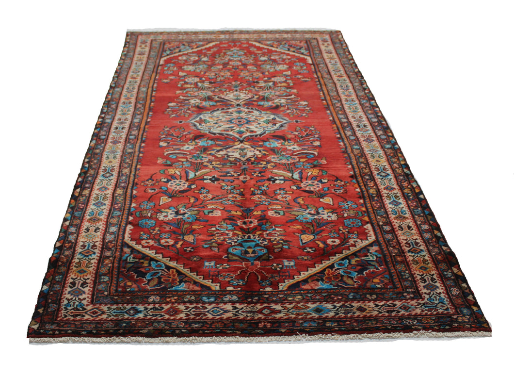 Handmade Antique, Vintage oriental Persian Mosel rug - 303 X 155 cm