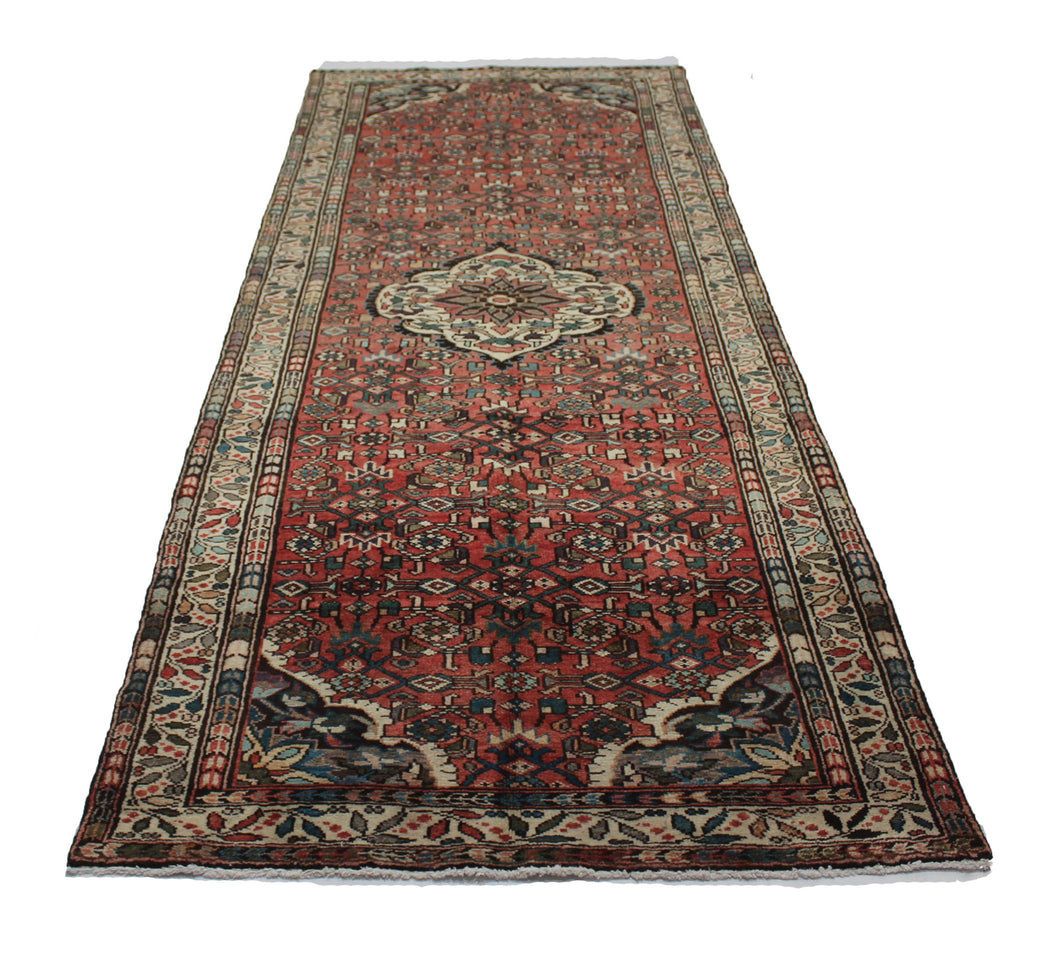 Handmade Antique, Vintage oriental Persian Mosel rug - 360 X 133 cm