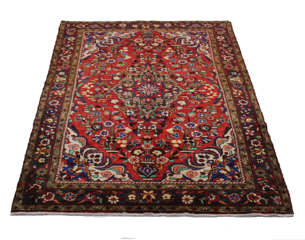 Handmade Antique, Vintage oriental Persian Bijar rug - 307 X 167 cm