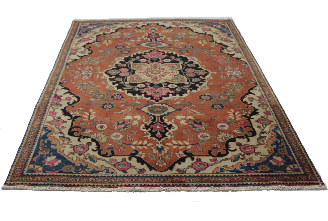 Handmade Antique, Vintage oriental Persian Nahavand rug - 300 X 190 cm