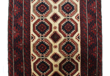 Load image into Gallery viewer, Handmade Antique, Vintage oriental Persian Baluch rug - 197 X 97 cm
