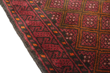Load image into Gallery viewer, Handmade Antique, Vintage oriental Persian Baluch rug - 200 X 108 cm
