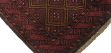 Load image into Gallery viewer, Handmade Antique, Vintage oriental Persian Baluch rug - 186 X 103 cm
