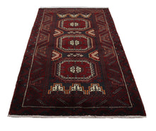 Load image into Gallery viewer, Handmade Antique, Vintage oriental Persian Baluch rug - 186 X 95 cm

