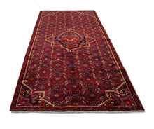 Load image into Gallery viewer, Handmade Antique, Vintage oriental Persian Hosinabad rug - 290 X 130 cm
