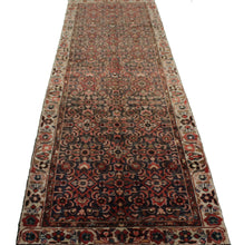 Load image into Gallery viewer, Handmade Antique, Vintage oriental Persian Hamedan rug - 388 X 100 cm
