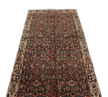 Load image into Gallery viewer, Handmade Antique, Vintage oriental Persian Hamedan rug - 388 X 100 cm
