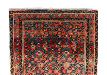 Load image into Gallery viewer, Handmade Antique, Vintage oriental Persian Hosinabad rug - 405 X 95 cm
