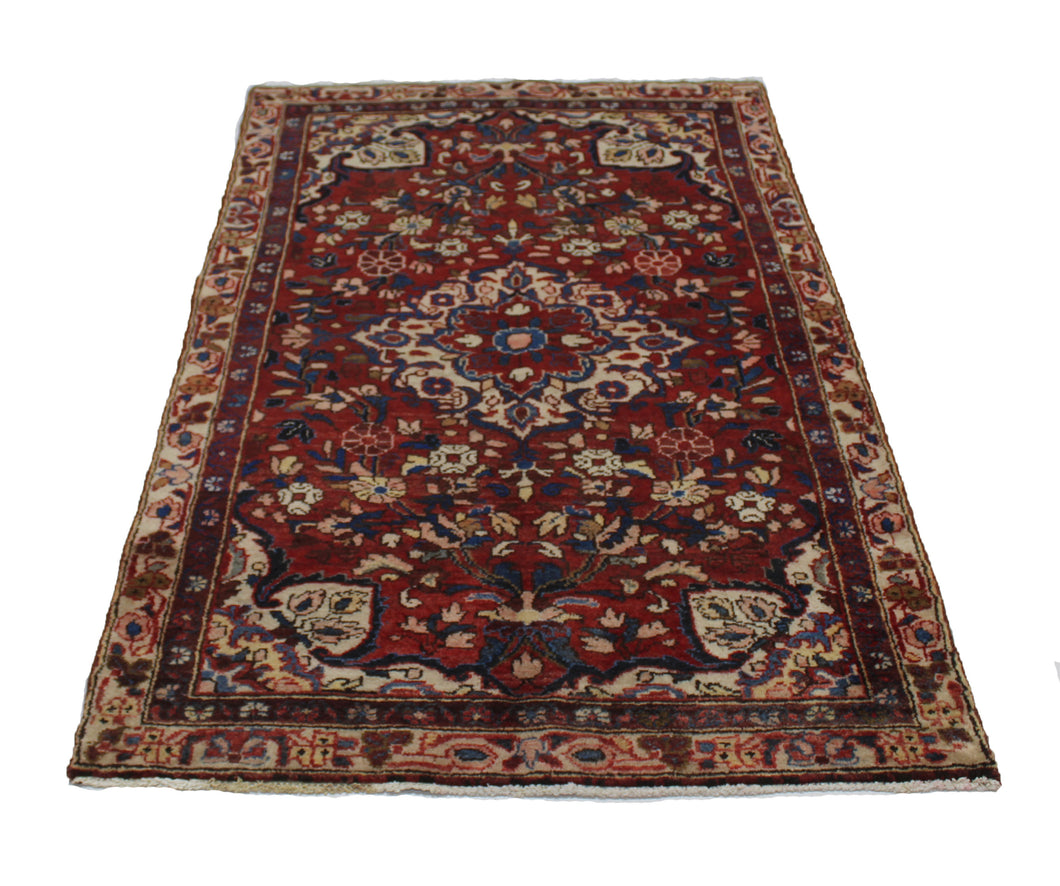 Handmade Antique, Vintage oriental Persian  Bakhtiar rug - 157 X 94 cm
