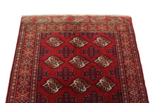 Load image into Gallery viewer, Handmade Antique, Vintage oriental Persian Turkaman rug - 130 X 98 cm
