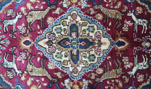 Load image into Gallery viewer, Handmade Antique, Vintage oriental Persian Shahrbaf  rug - 177 X 90 cm
