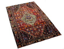 Load image into Gallery viewer, Handmade Antique, Vintage oriental Persian Hamedan rug - 185 X 115 cm
