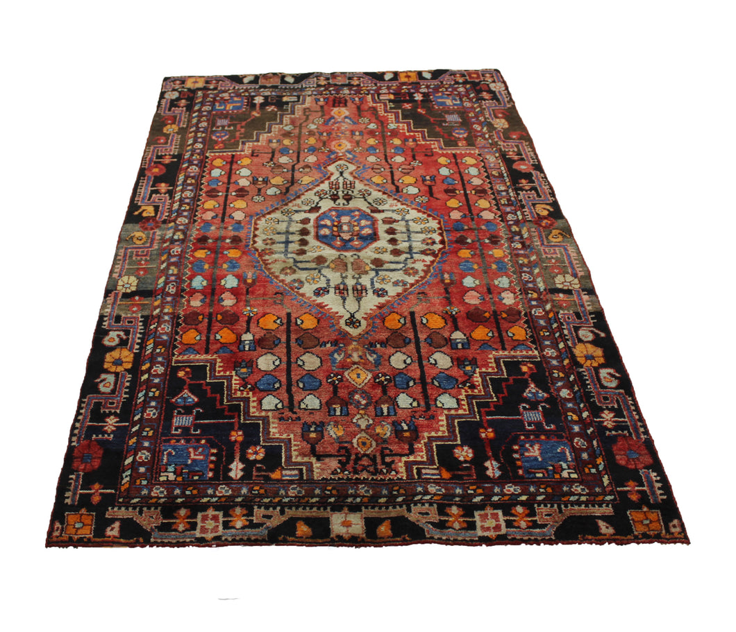 Handmade Antique, Vintage oriental Persian Hamedan rug - 185 X 115 cm
