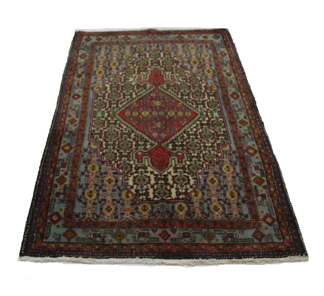 Handmade Antique, Vintage oriental Persian Sirjan rug - 142 X 84 cm