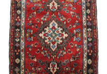 Load image into Gallery viewer, Handmade Antique, Vintage oriental Persian Hamedan rug - 315 X 85 cm
