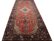 Load image into Gallery viewer, Handmade Antique, Vintage oriental Persian Savah rug - 303 X 119 cm
