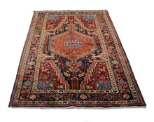 Load image into Gallery viewer, Handmade Antique, Vintage oriental Persian Hamedan rug - 201 X 120 cm
