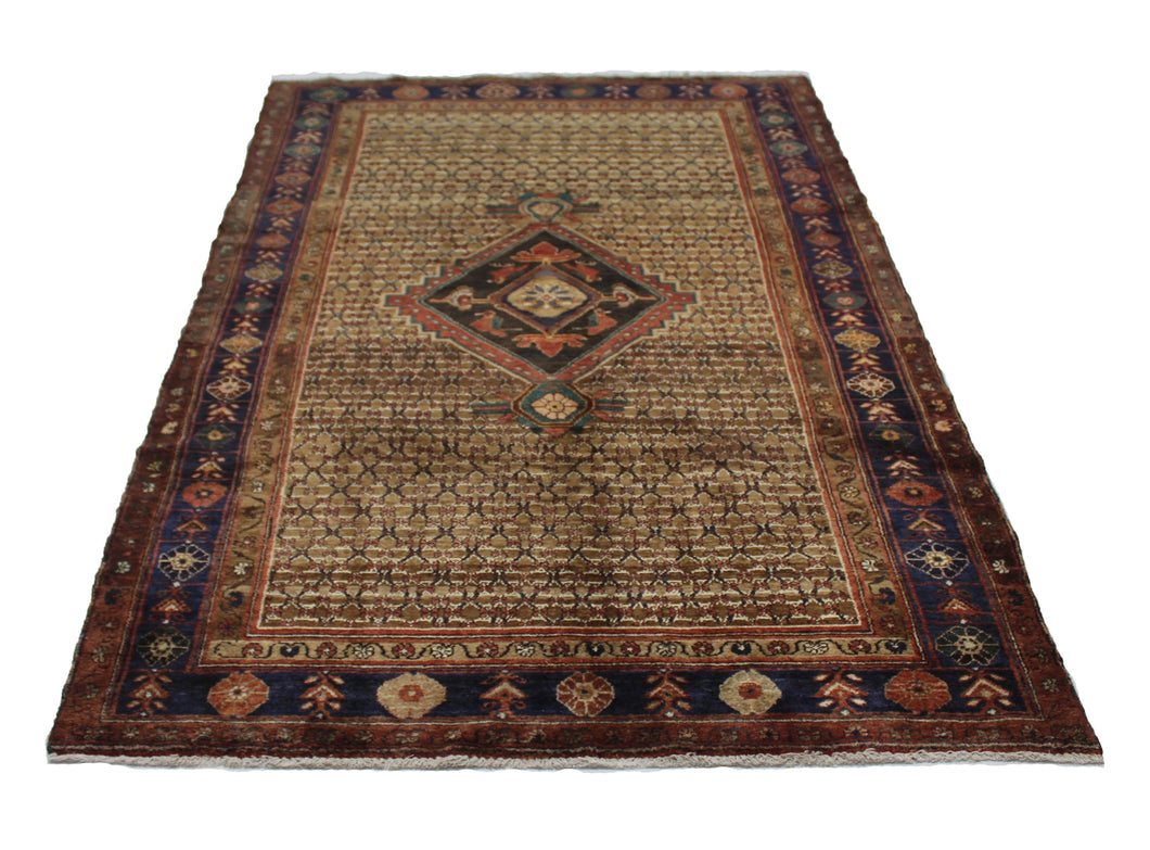 Handmade Antique, Vintage oriental Persian Songol rug - 238 X 148 cm