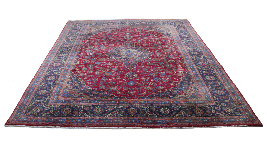 Handmade Antique, Vintage oriental Persian Kashmar rug - 388 X 290 cm