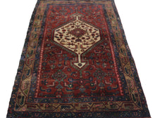 Load image into Gallery viewer, Handmade Antique, Vintage oriental Persian Mosel rug - 197 X 110 cm
