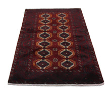 Load image into Gallery viewer, Handmade Antique, Vintage oriental Persian Baluch rug - 180 X 103 cm
