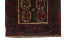 Load image into Gallery viewer, Handmade Antique, Vintage oriental Persian Baluch rug - 188 X 97 cm
