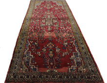 Load image into Gallery viewer, Handmade Antique, Vintage oriental Persian Asadabad rug - 330 X 111 cm
