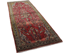 Load image into Gallery viewer, Handmade Antique, Vintage oriental Persian Asadabad rug - 330 X 111 cm
