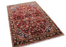 Load image into Gallery viewer, Handmade Antique, Vintage oriental Persian Hamedan rug - 270 X 133 cm

