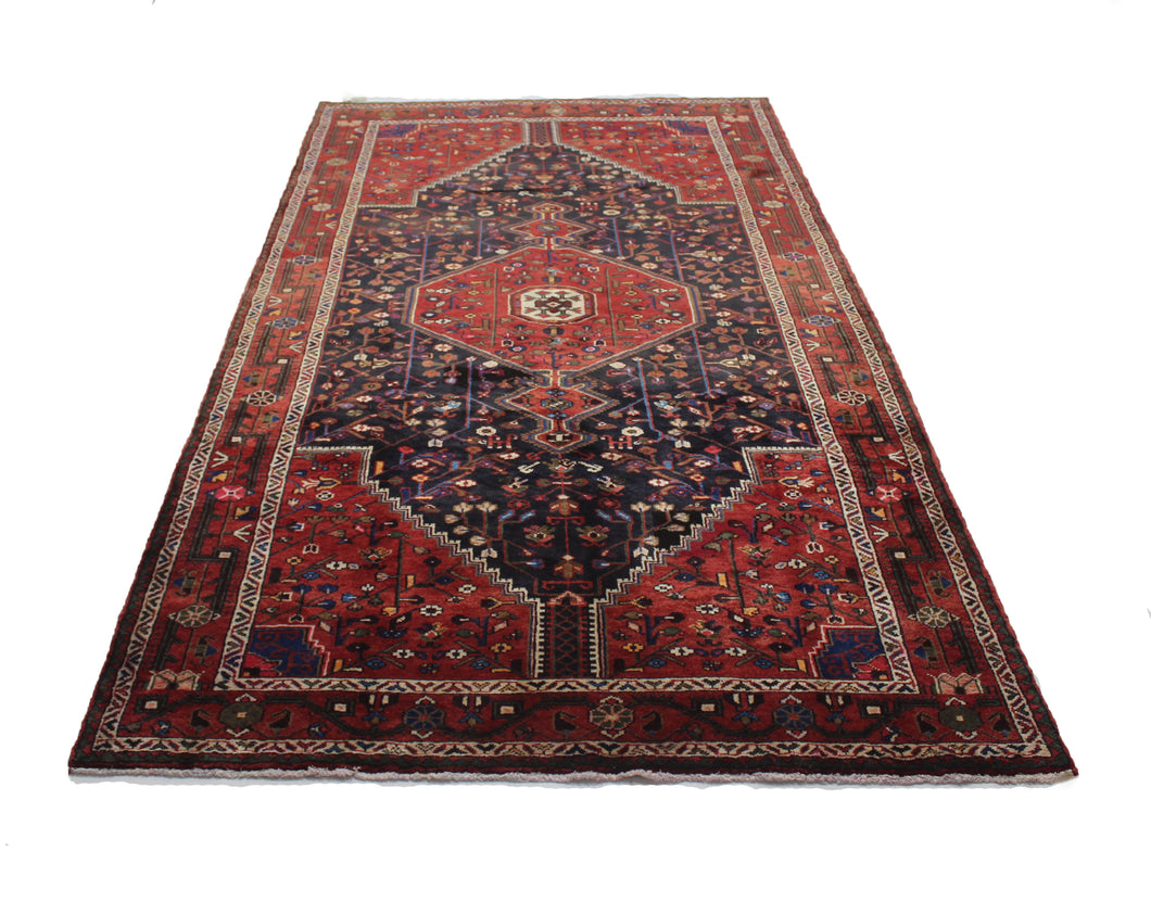 Handmade Antique, Vintage oriental Persian Mosel rug - 300 X 154 cm