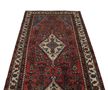 Load image into Gallery viewer, Handmade Antique, Vintage oriental Persian Khoram abad rug - 404 X 118 cm
