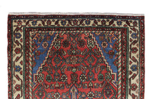 Load image into Gallery viewer, Handmade Antique, Vintage oriental Persian Khoram abad rug - 404 X 118 cm
