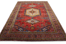 Load image into Gallery viewer, Handmade Antique, Vintage oriental Persian Vis rug - 322 X 212 cm
