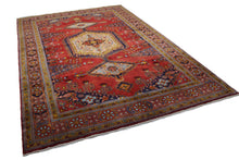 Load image into Gallery viewer, Handmade Antique, Vintage oriental Persian Vis rug - 322 X 212 cm
