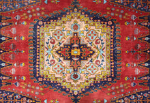 Load image into Gallery viewer, Handmade Antique, Vintage oriental Persian Vis rug - 322 X 212 cm
