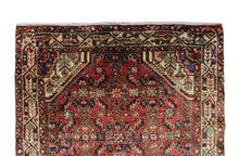 Load image into Gallery viewer, Handmade Antique, Vintage oriental Persian Hosinabad rug - 317 X 107 cm
