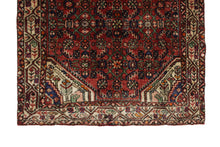 Load image into Gallery viewer, Handmade Antique, Vintage oriental Persian Hosinabad rug - 317 X 107 cm
