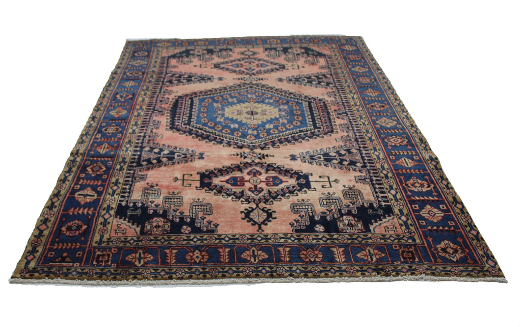 Handmade Antique, Vintage oriental Persian Vis rug - 312 X 233 cm