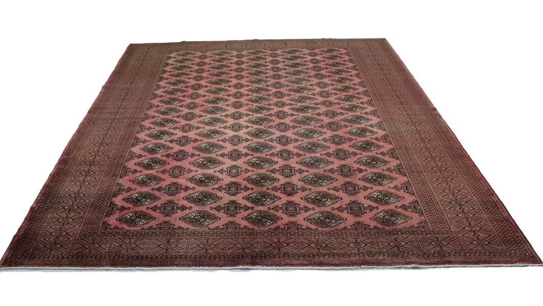 Handmade Antique, Vintage oriental Persian Turkaman rug - 382 X 296 cm